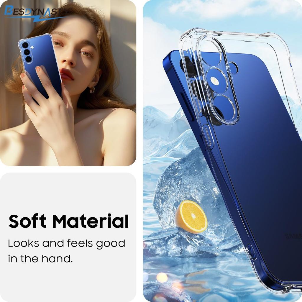 Transparent Without Yellowing TPU Shockproof Phone Case For Samsung For Galaxy S26 S25 FE S24 S23 UItra A57 A37 A17 A56 - Clear