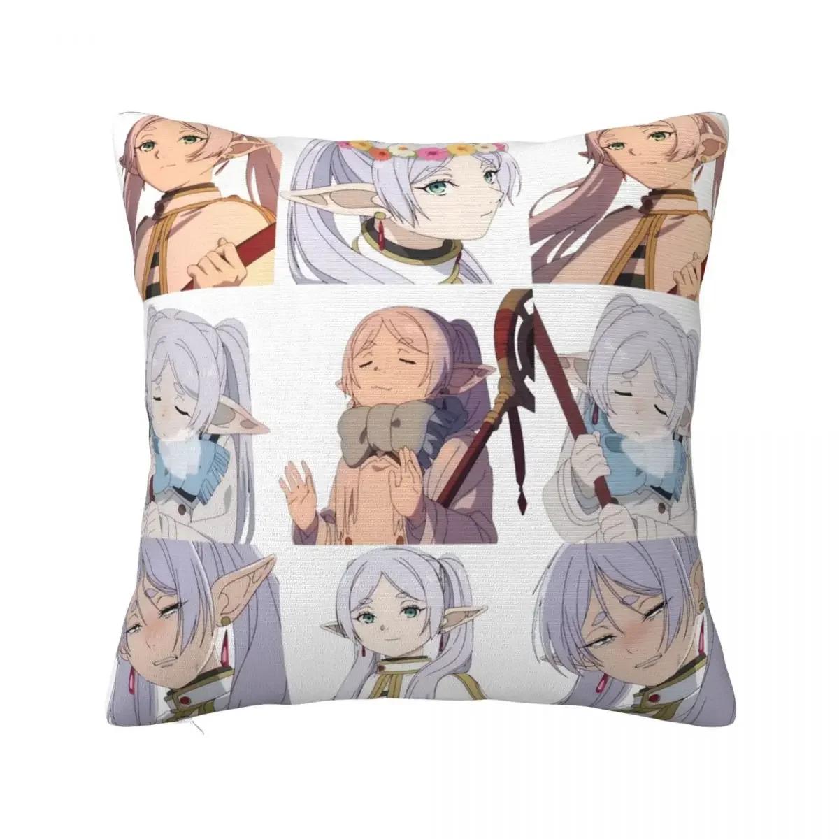 

Фрирен За пределами конца путешествия Наволочки квадратные Полиэстер Кровать Автомобиль Подушка Чехол Прохладная Декоративная Наволочка 66x66cm