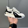Spring and Autumn Casual Shoes Leather Platform Casual Sports Daddy Shoes