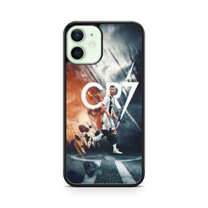 Coque de téléphone - COQUE EN FOLIE - Iphone 11 - Design Cristiano Ronaldo - Semi-rigide - Noir nero