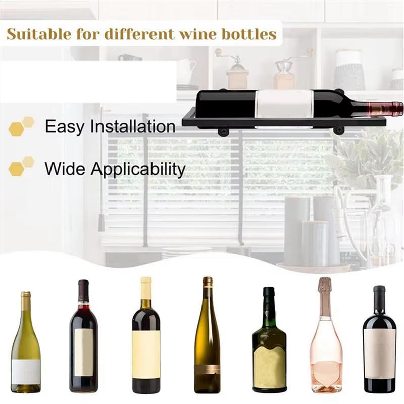 Promotion! Wine Holder Wall Mounted Metal Hanging Wine Display Holder Wine Glass Shelf Floating Bar Shelves Rustic Wine Glass Ra