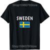 Funny Sweden Gift Flag Sverige Vintage Swedish T Shirts Men Cotton Humor Streetwear Tee Shirt Short Sleeve Unisex Loose Clothing