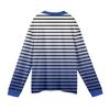 Men's Casual Striped Print Button-Up Long-Sleeve Tops