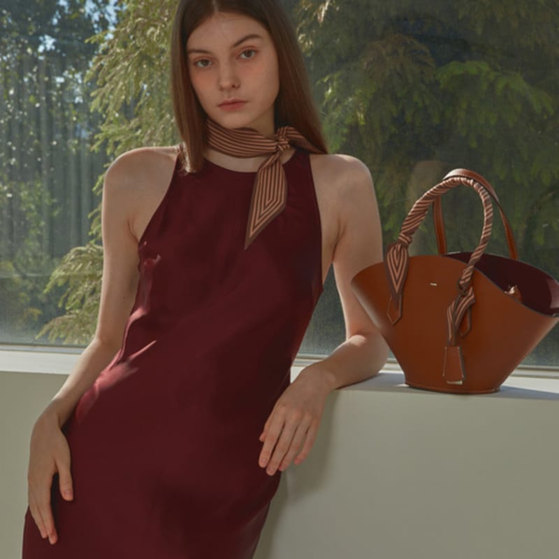 White Project STRIPE TWILLY SILK SCARF_3COLOR