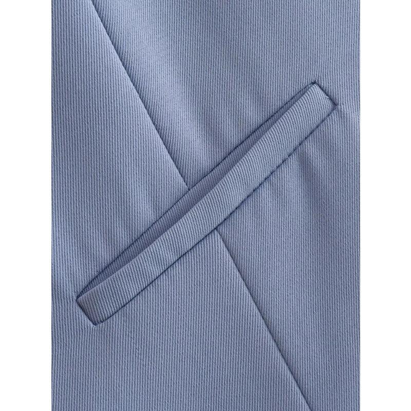 DAFIFY Women's Fashion Casual Spring Fall Solid Color Print Sleeveless V-Neck Sweaters