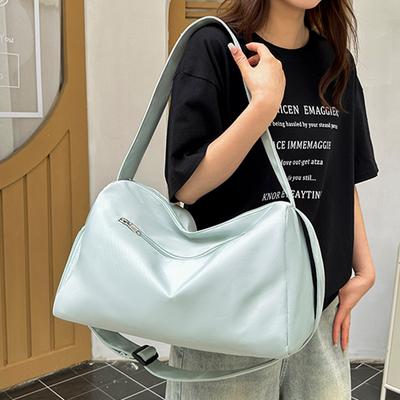 Women's Short-distance Out Simple and Fresh Underarm Portable Travel Bag with Shoe Compartment Fitness Yoga Bag Can Cover Tie Rod
