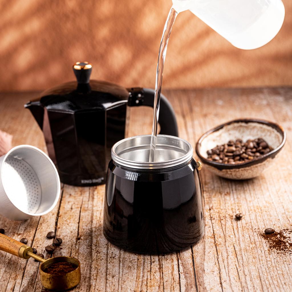 Kawiarka Espresso Kafeterka Ciśnieniowa KINGHOFF 300ml 6 Filiżanek KH-1883