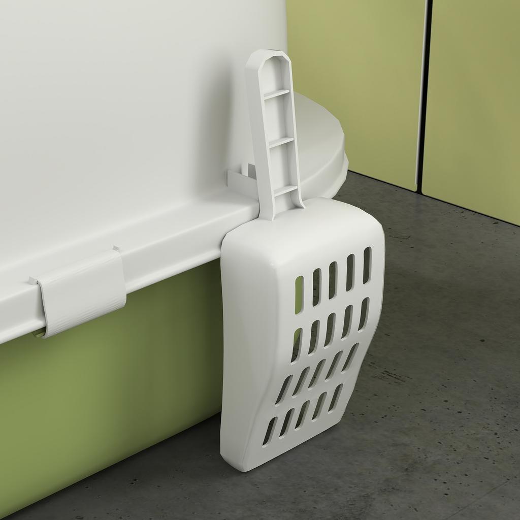 Enclosed Cat Litter Box w/ Pull-Out Drawer, Scoop, Deodorising Bags for Odour Control, Privacy, Portable, Easy to Clean