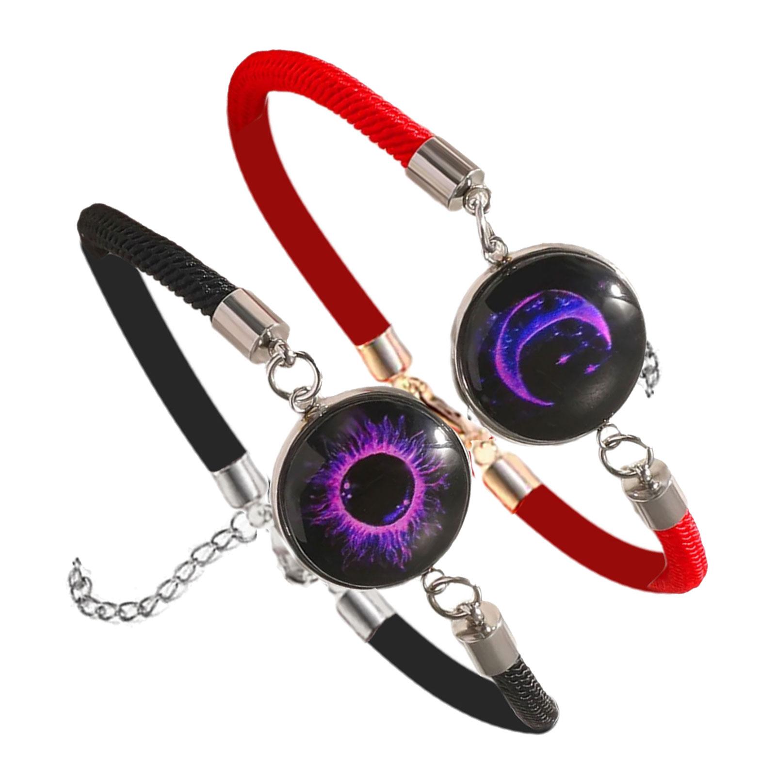 

1 пара светящихся парных браслетов, регулируемый кожаный браслет, плетеный браслет, веревочный браслет для свиданий и вечеринок B