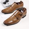 Dress Shoes for Men Black Square Toe Men Party Wedding Shoes Luxury High Quality Business Casual Men Shoes Elegant Oxfords 39-48