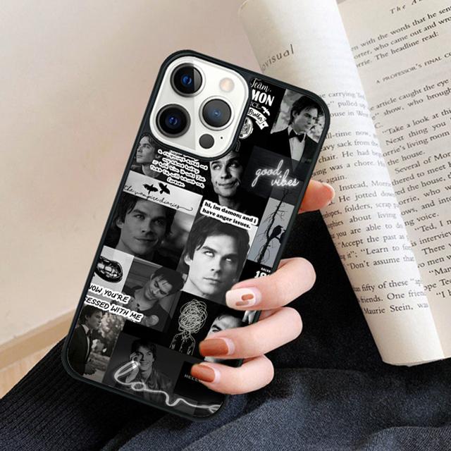 

Damon Salvatore Phone Case Cover For iPhone 17 Air 16 15 14 plus 11 12 13 pro max coque Shell Fundas iPhone 13