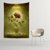 Viking Mystic Symbols Tapestry Home Decor  Psychedelic Scene Wall Hanging Boho  Raven Sofa Blanket