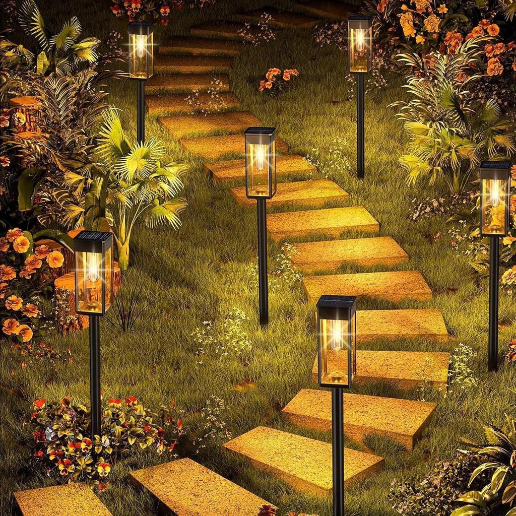 Solar Tungsten Filament Outdoor Light for Garden, Driveway, Walkway, Courtyard, and Lawn