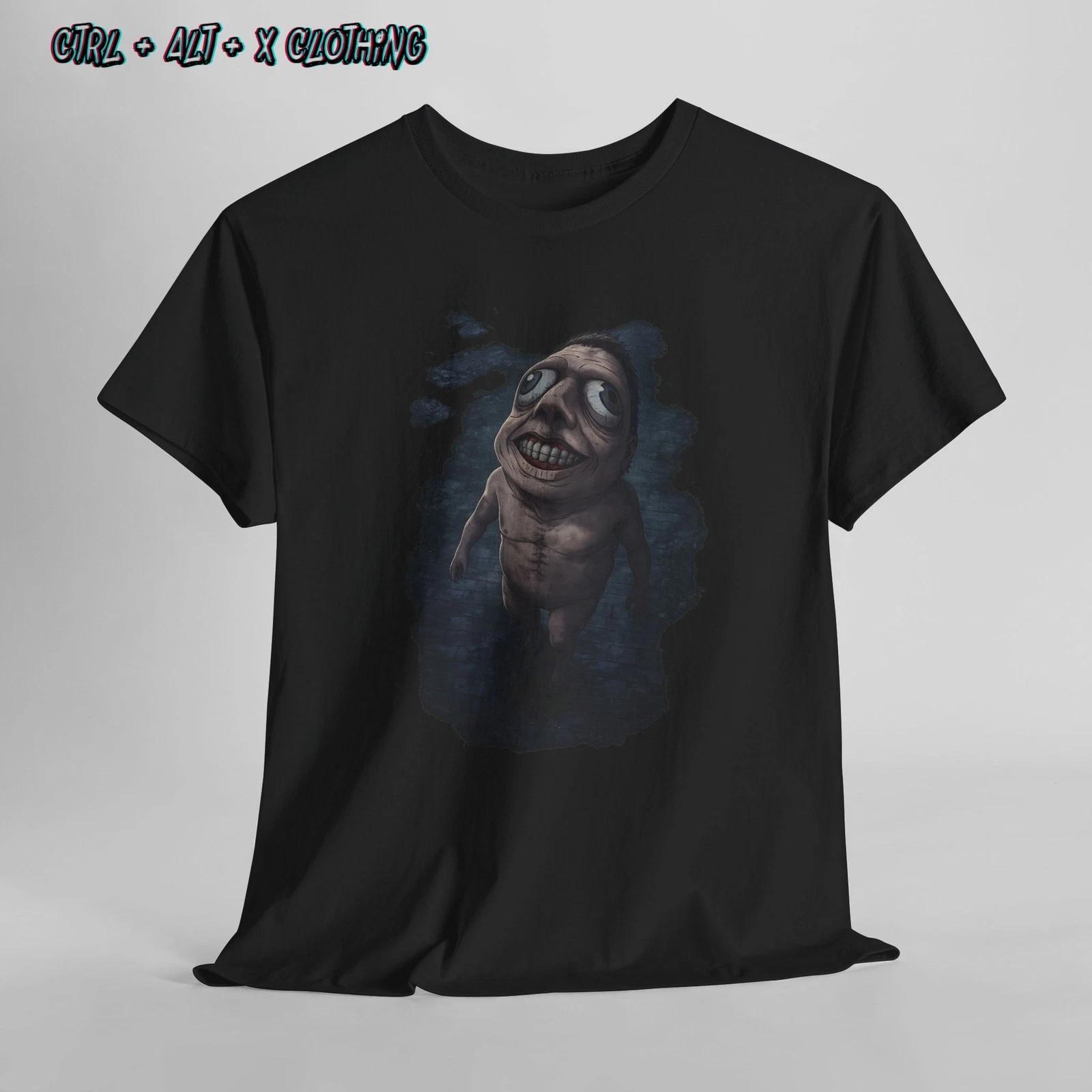 

Attack on Titan Creepy Graphic T-Shirt Horror Anime Monster Tee Dark Streetwear S