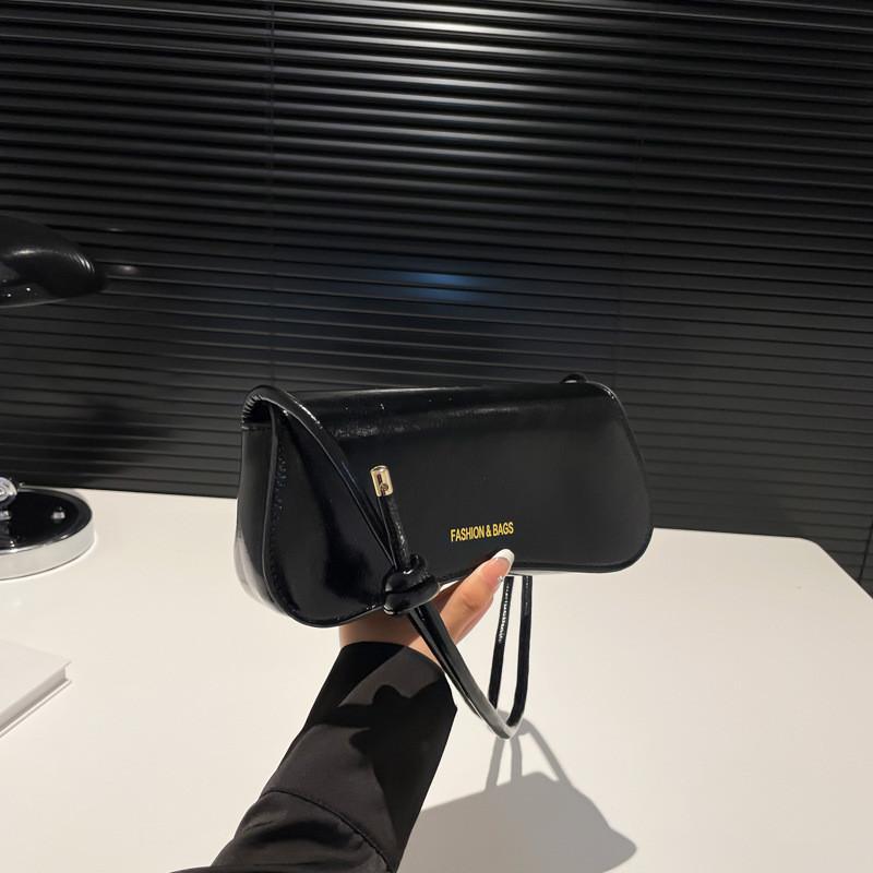 Chic Urban Small Square Bag For Women With Soft Feel And Trendy Stitched Detail Black