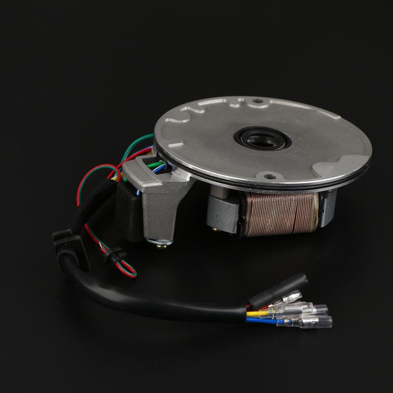 Jh70 Motorradzubehör 2-Spulen-Magneto-Statorplatte Zündspule Kompatibel mit 70ccm 90ccm 110ccm 125ccm Pit Dirt Bike