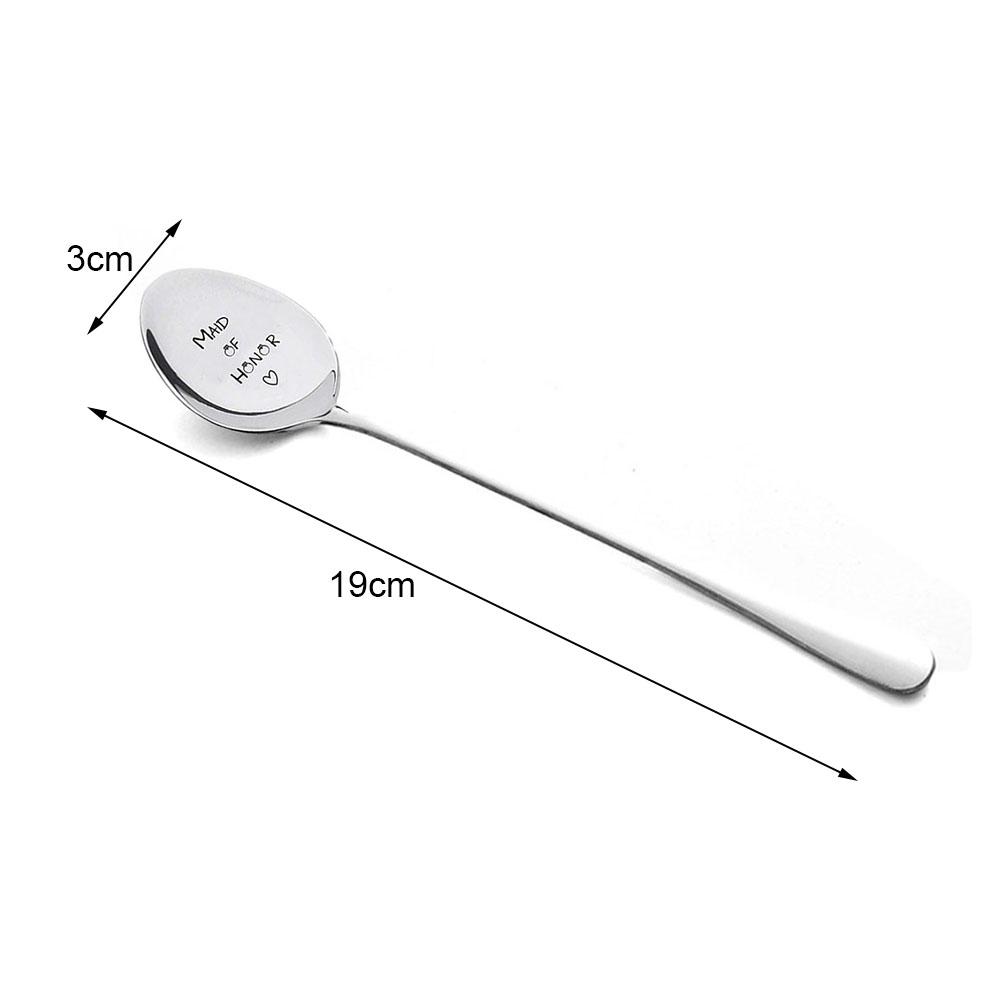 Birthday Wedding Supplies Long Spoon For Chocolate Cream