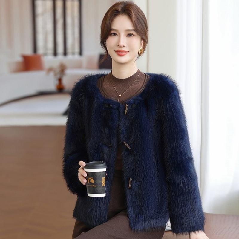 High-end winter fur integrated jacket with noble temperament and new medium mink fur coat
