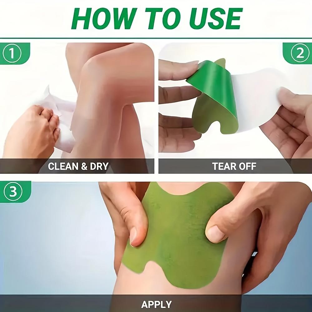 30PCS Wormwood Knee Protection Patch Neck Shoulder Heat Patch for Running Working Out and Sports Wearing