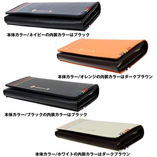 Castelbajac Long Wallet, Chest, Cowhide Leather, Men's and Women's, 27604 (Black)