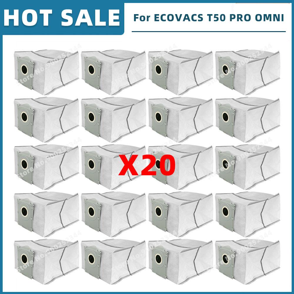 Compatible For ( ECOVACS T50 OMNI / T50 PRO OMNI ) Replacement Parts Accessories Main Side Brush Hepa Filter Mop Cloth Dust Bag