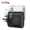 3.1A 5-портовое USB-зарядное устройство PD-адаптер для зарядки Xiaomi iPhone 16 15 Samsung Mobile Phone Quick Charge QC 3.0 Type C Fast Charger