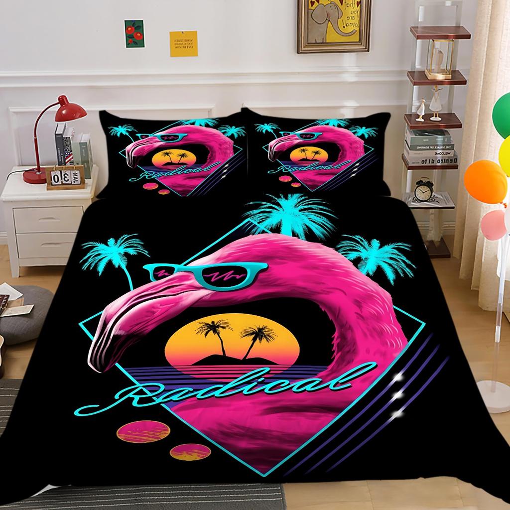 Home Bedspreads Cartoon Magic Cat Pillowcase Comforter Quilt Cover Set Bedding Sets