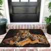 1Pcs Anti Fatigue Door Rugs, Tiger Family Print Waterproof Non-Slip Thick Cushioned Door Mat Heavy Duty Comfort Standing Mat for Door