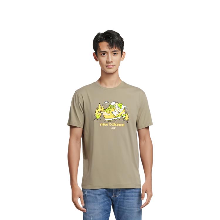New Balance New Balance NB T Shirt Men's Olive Green AMT41362-CGN