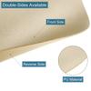 6pcs Oil-Proof Waterproof Dual-Sided Place Mats Irregular Shape PU Leather Placemats for Coffee Shops Kitchen Bistro Tables Bars