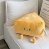 Adorable Heart Cheese Plush Pillow for Dorm or Sofa