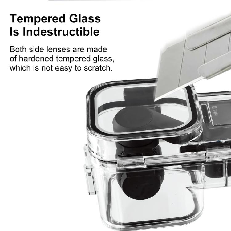 Pentru DJI Osmo Pocket 3 PULUZ Carcasă de Scufundare Subacvatică Impermeabilă 45m (Transparent)