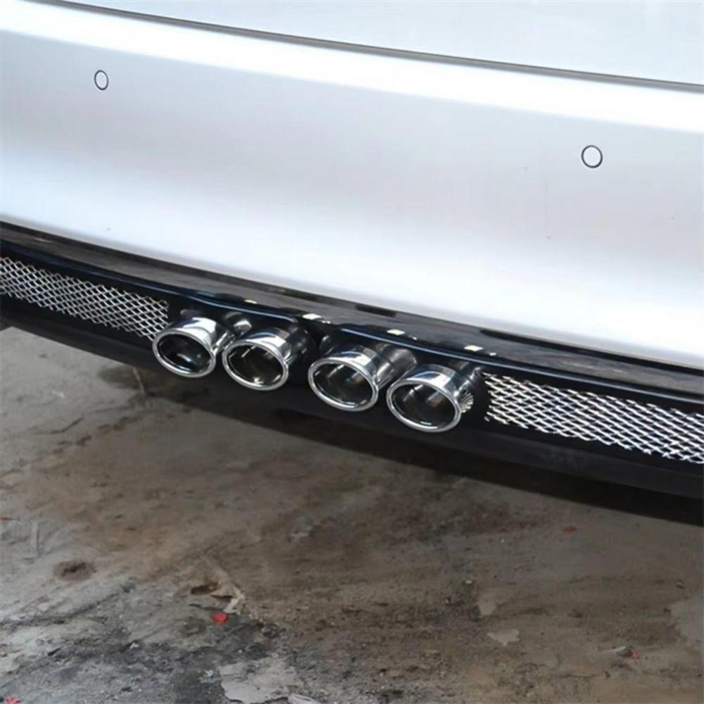 No Drilling Required False Exhaust Pipe Stickers Cool Design Vent Grid Exhaust  Car Decorative