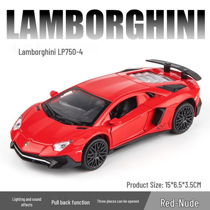 

Цзяньюань 1:32 Lamborghini LP750 Имитация Полицейская Игрушечная Машинка с Открывающимися Дверями, Звуковыми и Световыми Эффектами для Детей