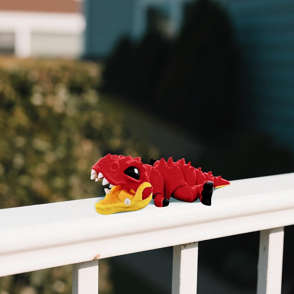 3D Printed Dinosaur Joint Movable Toy Creative Ornaments Holiday Birthday Gifts