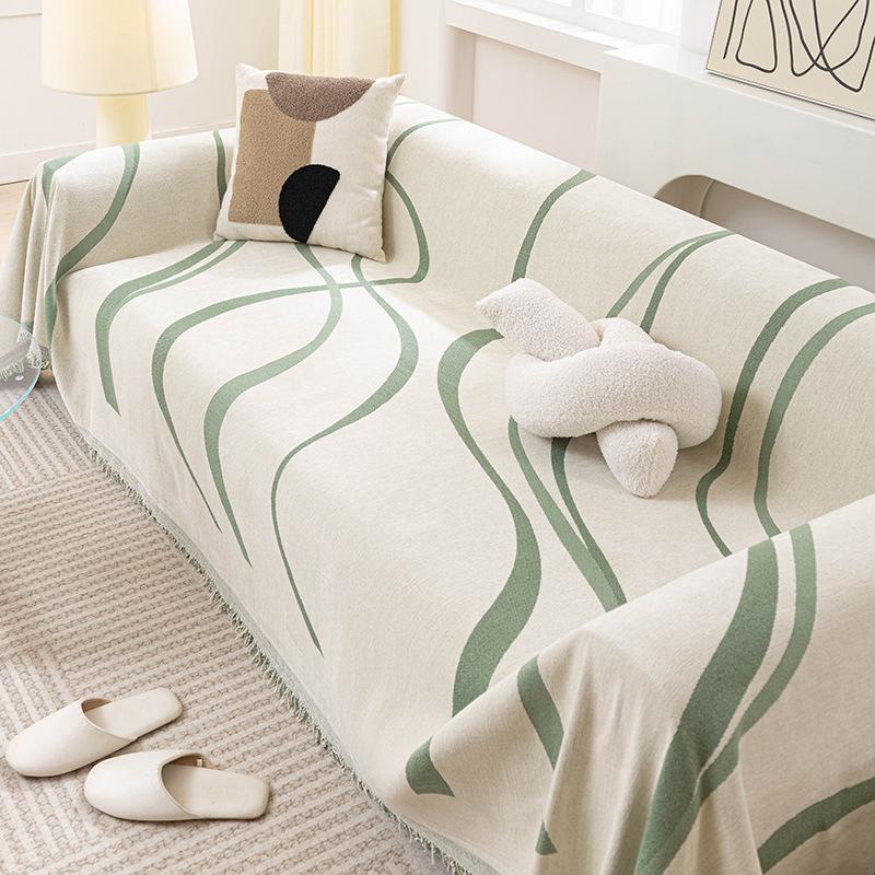 1Pc Sofa Cover Blanket Towel Soft Fabric All-Season Universal Seat Cushion Cover All-Inclusive Anti-Cat Scratch Nap 180X130CM