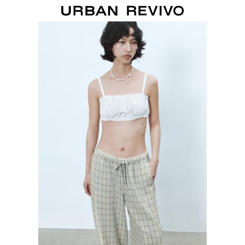 UR Women s Spliced Lace Cropped Cami Top L