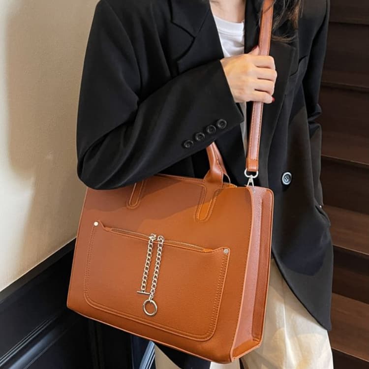New Women's Handbag Simple Tote Bag Messenger Bag