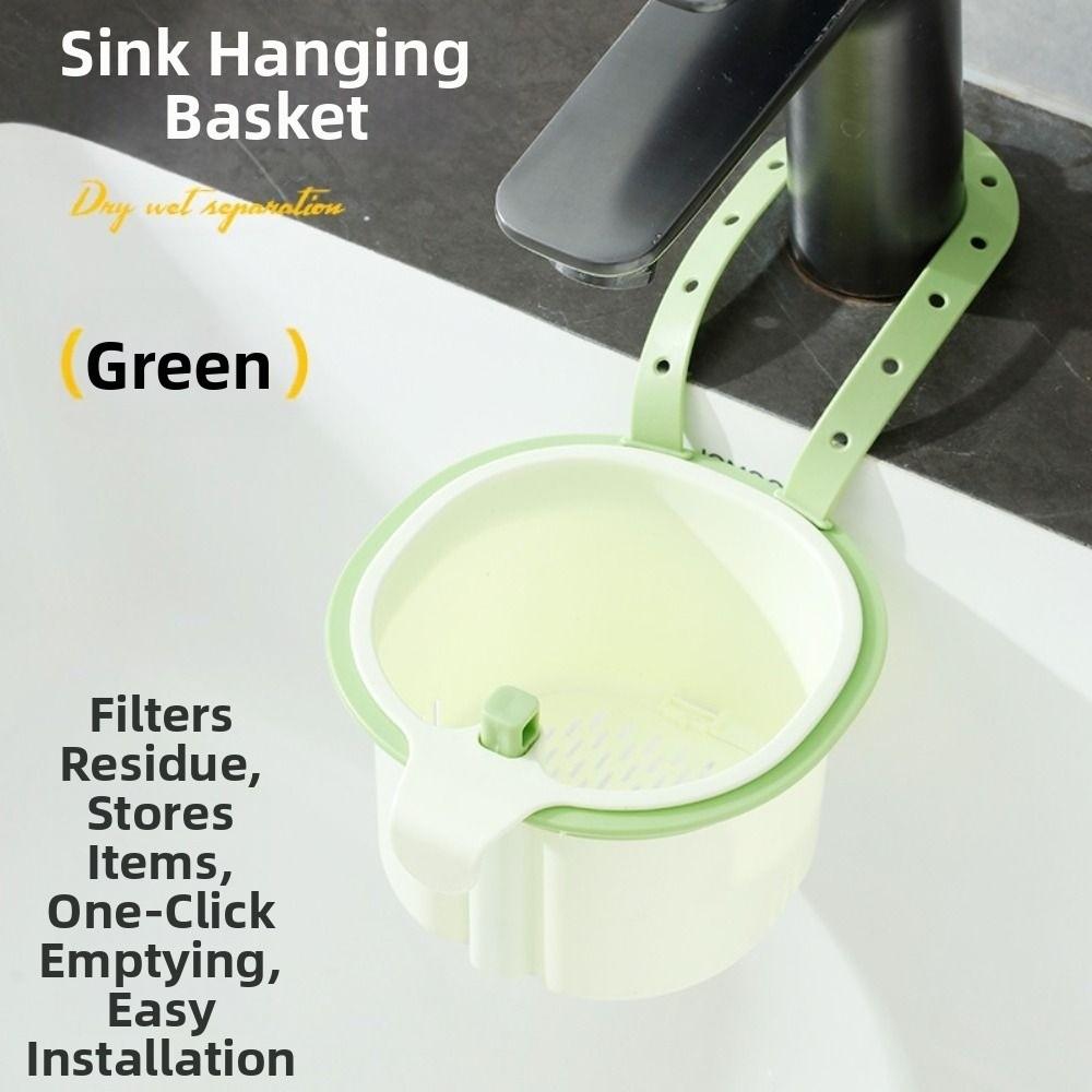 Beznástrojový kuchyňský filtr na odpadky Odnímatelný separátor zbytků jídla Kuchyňské doplňky