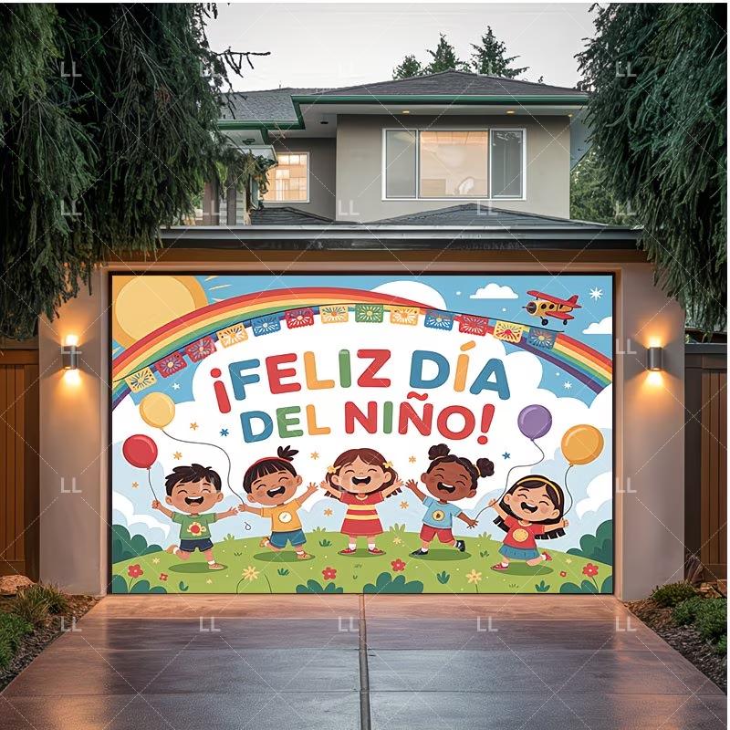 Children's Day Party Decoration Backdrop Feliz Día del Niño Balloon Photography Background Supplies Kid Gift Photo Studio Prop