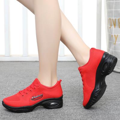 New Polyurethane Lightweight Air Cushion Sole Fly-woven Women's Shoes Fashion Versatile Sports Shoes Casual Women's Shoes