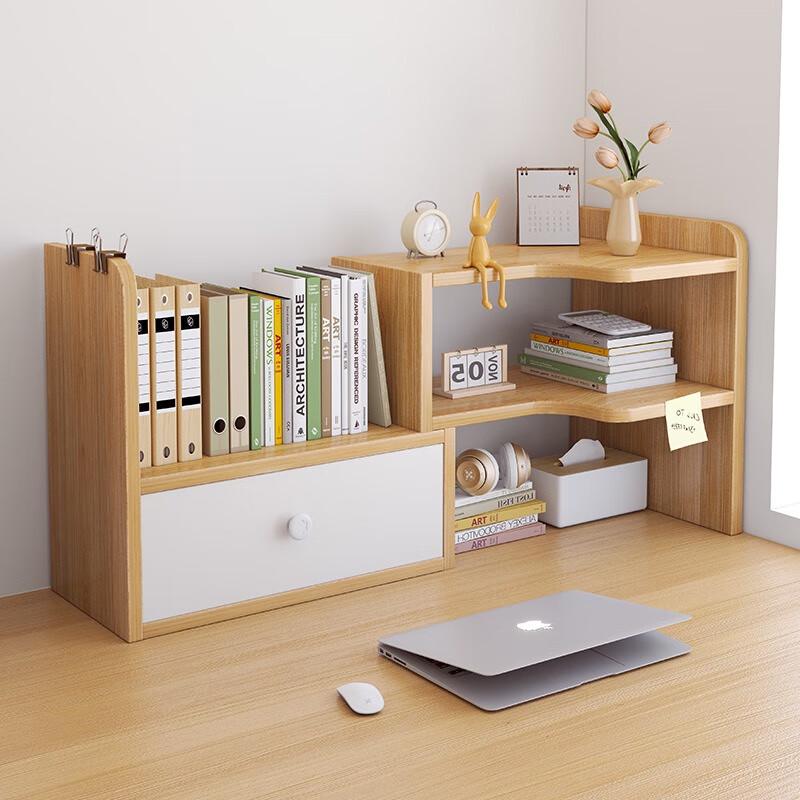 Zasouvací rohový stolní regál na knihy Lilang