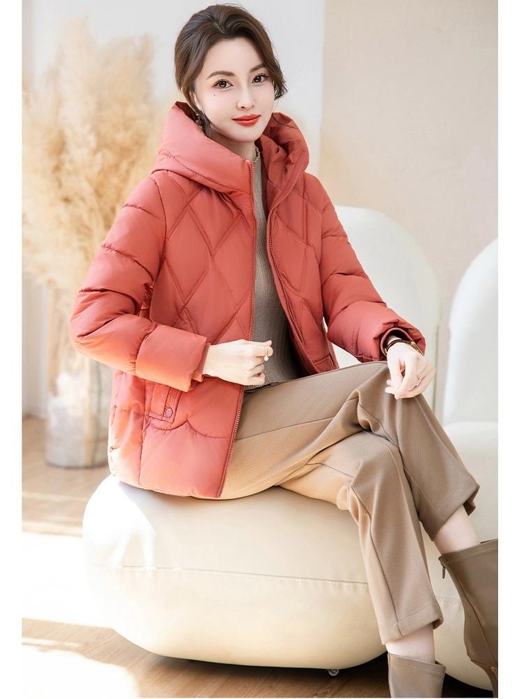 Women’s Short Hooded Windproof Thicken Warm Winter Jacket