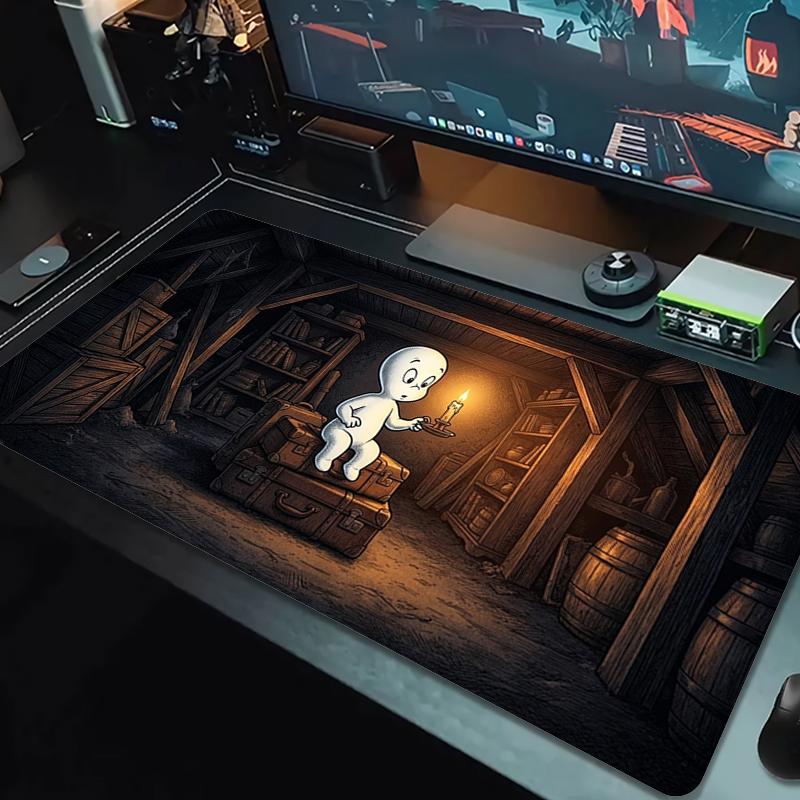 Casper Mouse Pad Large Gaming Table Cushion Nonslip Laptop Tablet Big Mousepad Xxl Mat Mini Pc Playmat With Lock Edge