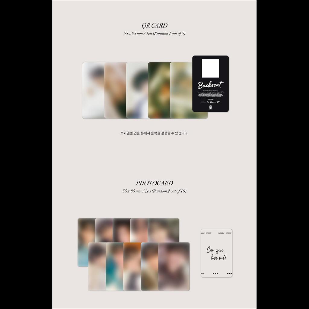 Hyunjun(THE BOYZ) - Backseat POCA Album + Free Gift