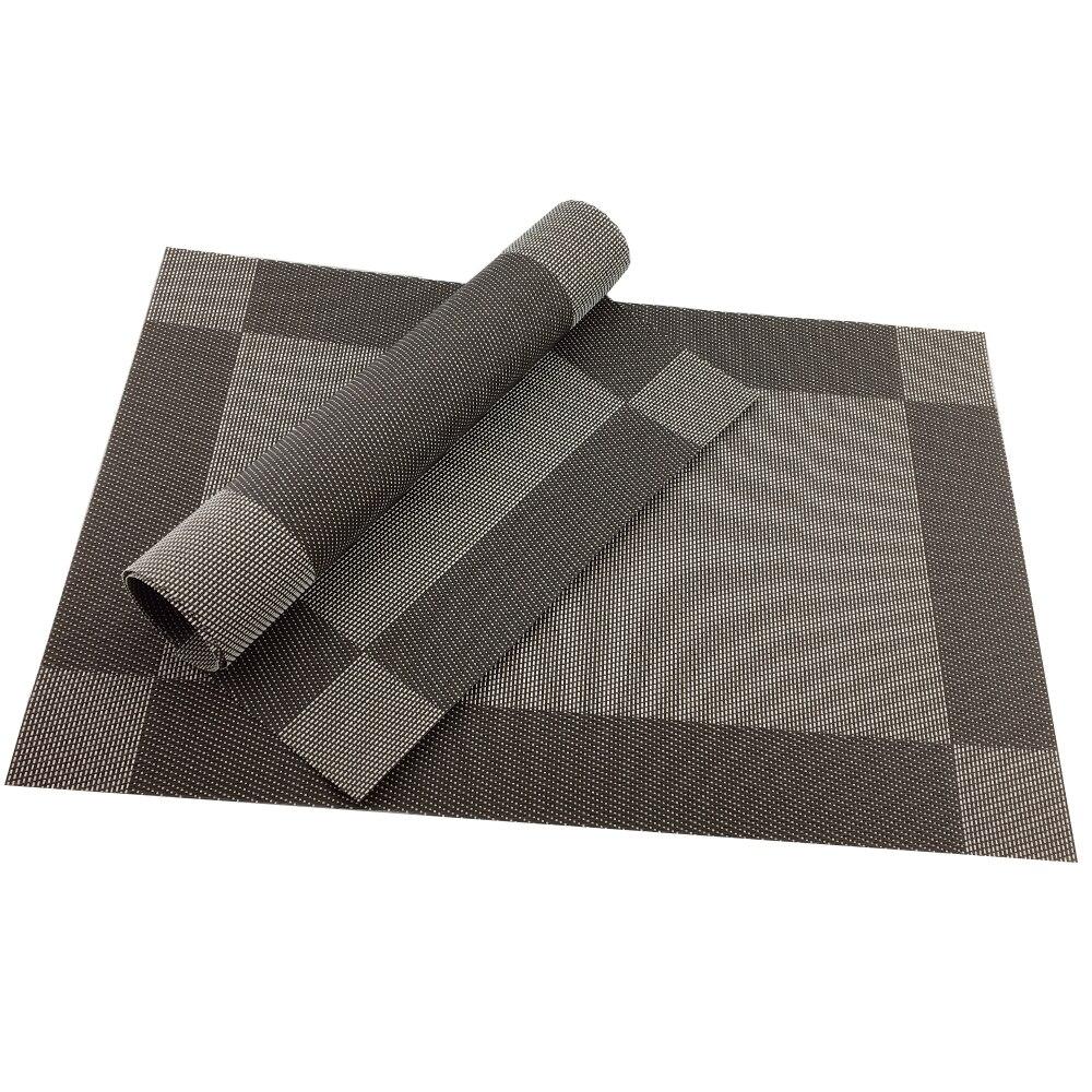 6Pcs/Set PVC Place Mat Dining Table Mats Set Table Bowl Pad Napkin Dining Table Pad Wine Coasters Tray Mat Coasters Kids