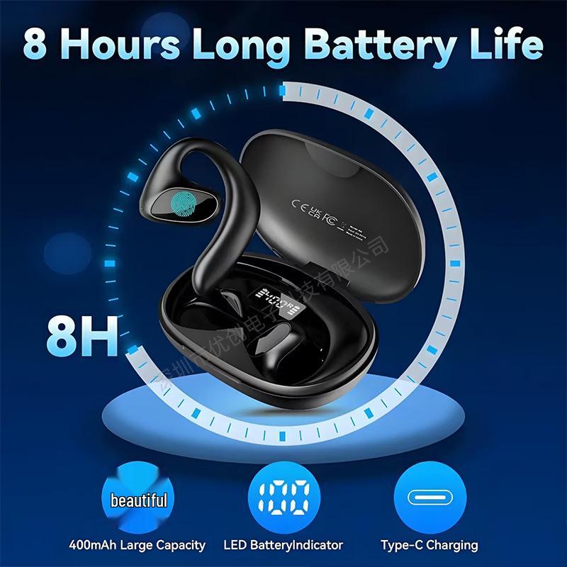 AI Translation Bluetooth Earphones with Long Battery Life, Active Noise Cancellation, Ultra-long Standby, and Permanent Free Translation