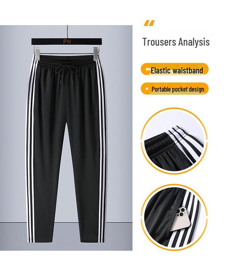 Women's Sporty Three-Piece Set: M-8XL Crew Neck, Short Sleeve with Shorts, Casual Running Attire with Three Stripes for Summer.