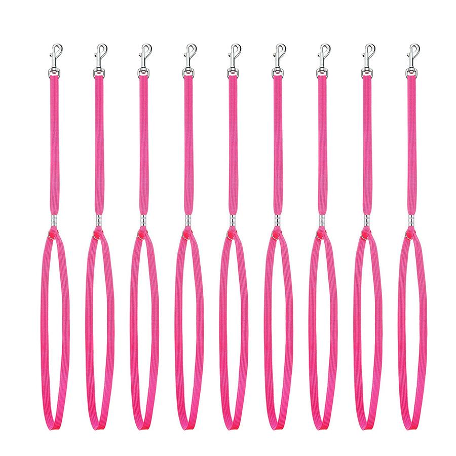 9 Pieces Pet Grooming Loops Nylon Restraint Noose Adjustable Fixed Dog Cat Safety Rope for Pet Grooming Table Bathtub
