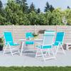 VidaXL High Back Chair Cushions Set of 4 Turquoise, Cushion, Chair Cushion, Seat Cushion 361938